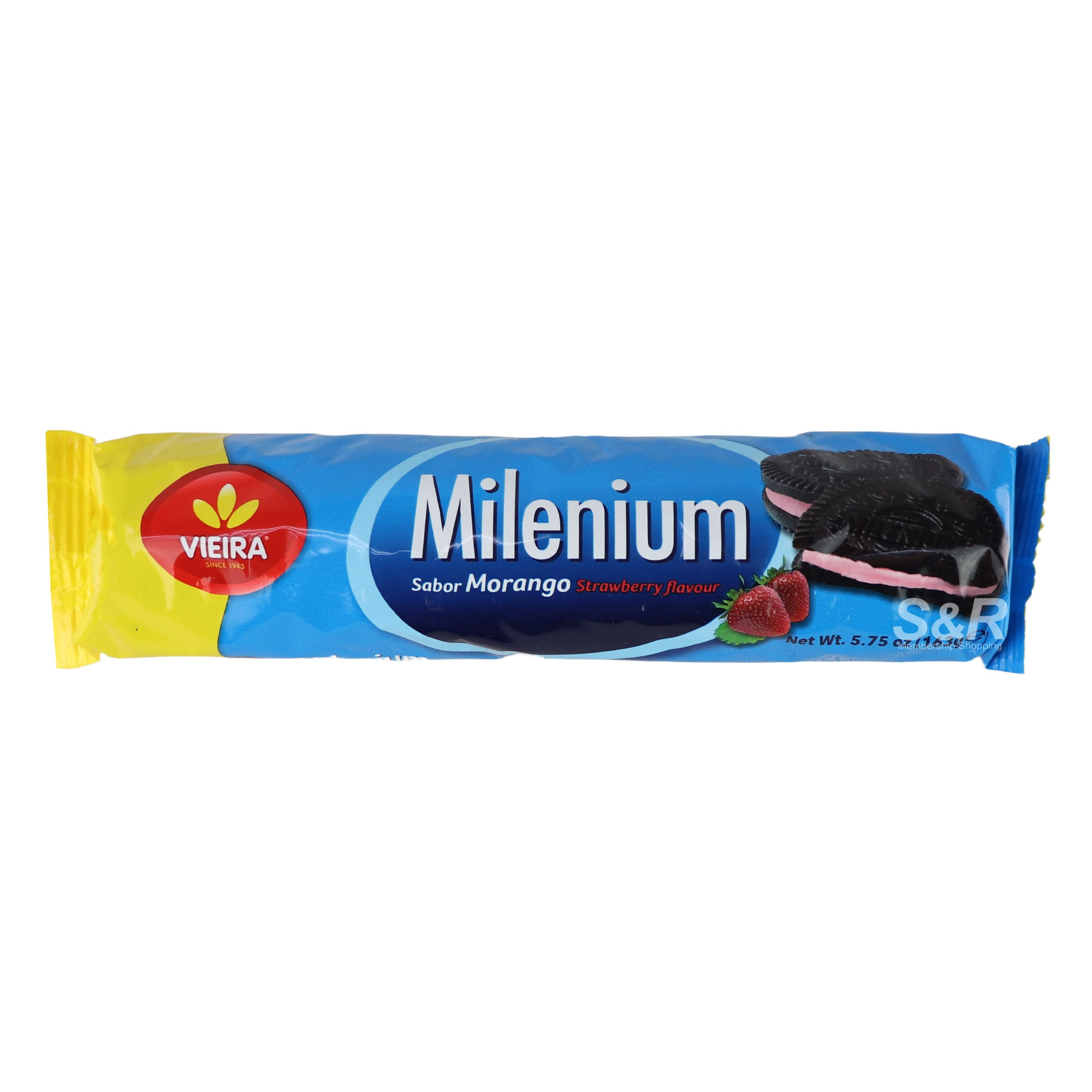 Vieira Milenium Strawberry Flavor Biscuit 163g Vieira Milenium Strawberry Flavor Biscuit 163g